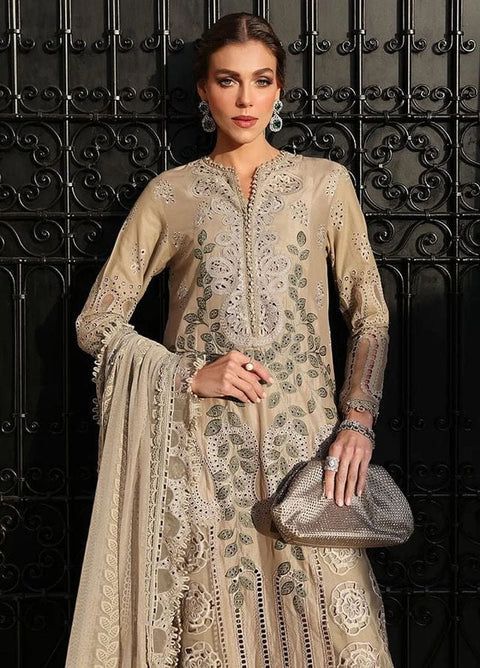 Nazneen - 3Pcs Unstitched Embrioded Lawn