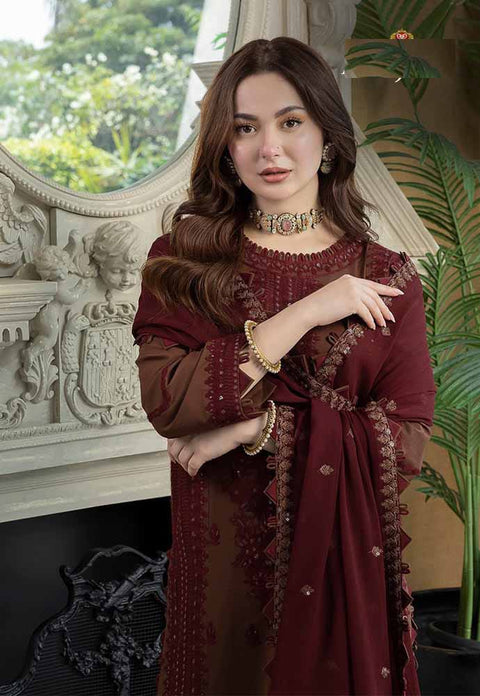 3PC Unstitched Embroidered Lawn