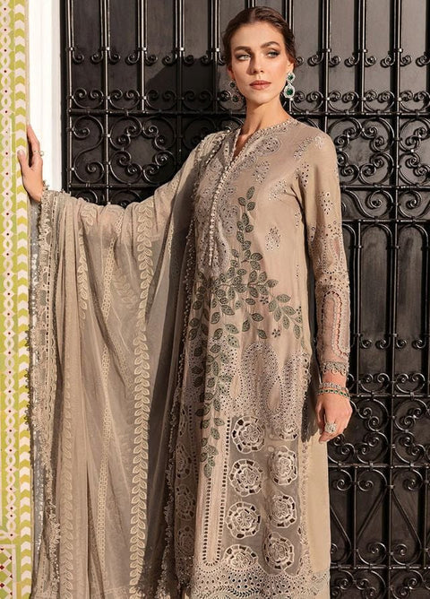 Nazneen - 3Pcs Unstitched Embrioded Lawn