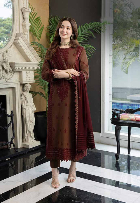 3PC Unstitched Embroidered Lawn