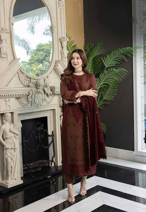 3PC Unstitched Embroidered Lawn