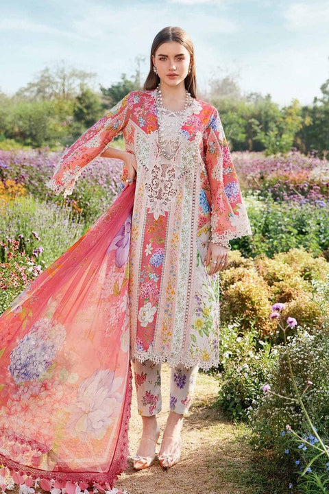 Gulab - 3pcs Unstitched Digital Printed Lawn