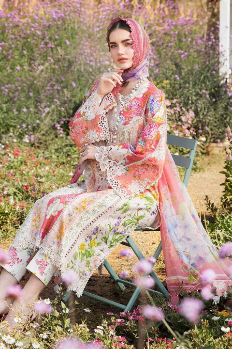 Gulab - 3pcs Unstitched Digital Printed Lawn