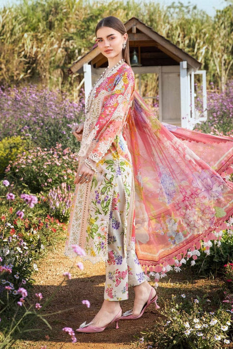 Gulab - 3pcs Unstitched Digital Printed Lawn