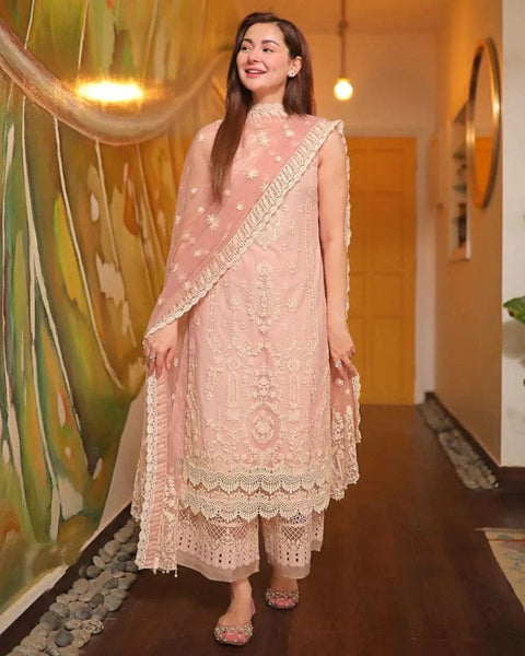 3PC Unstitched Embroidered Lawn