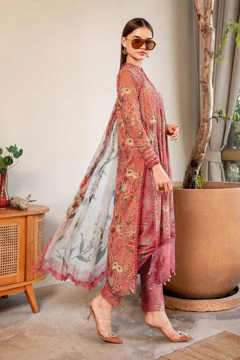 Hayat - 3pcs Unstitched Digital Printed Lawn
