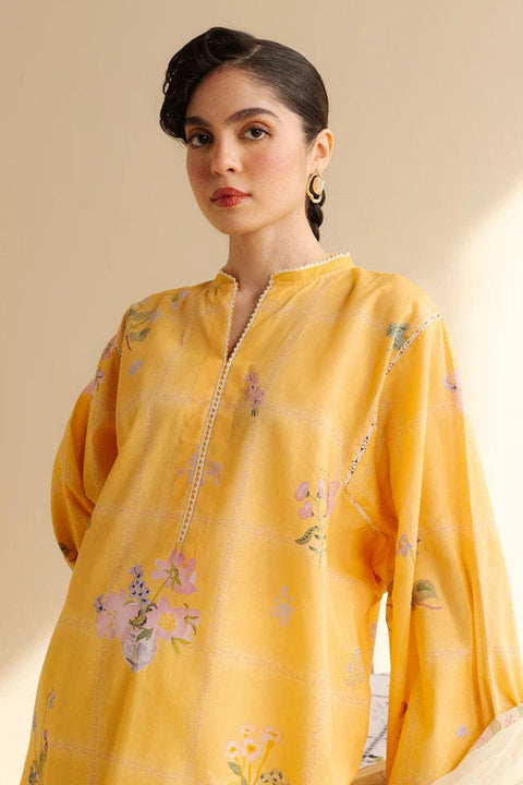 Noor - 3pcs Unstitched Digital Printed Lawn