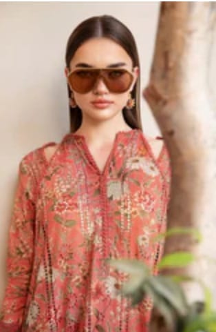 Hayat - 3pcs Unstitched Digital Printed Lawn