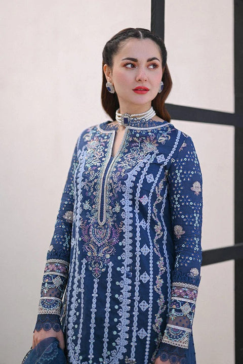 3PC Unstitched Chikankari Embroidered Lawn