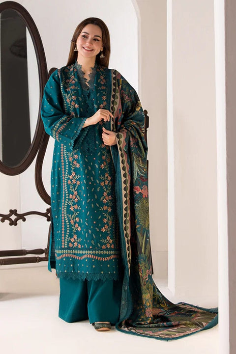 3PC Unstitched Embroidered Lawn