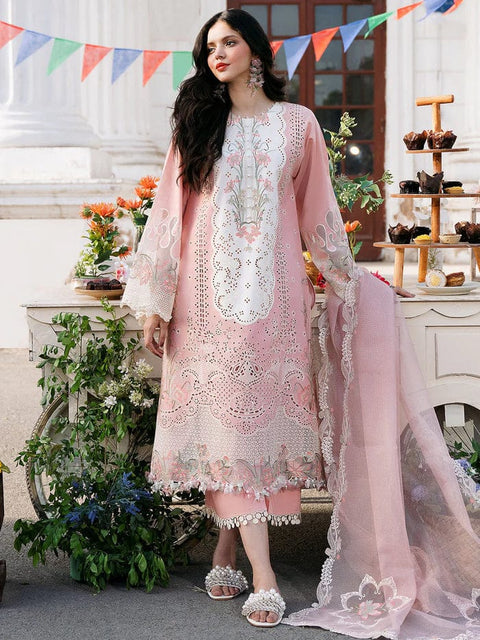 3PC Unstitched Embroidered Lawn