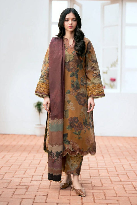 3 PC Unstitched Digital Printed Lawn
