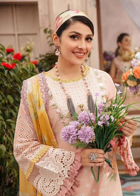 3PC Unstitched Embroidered Lawn