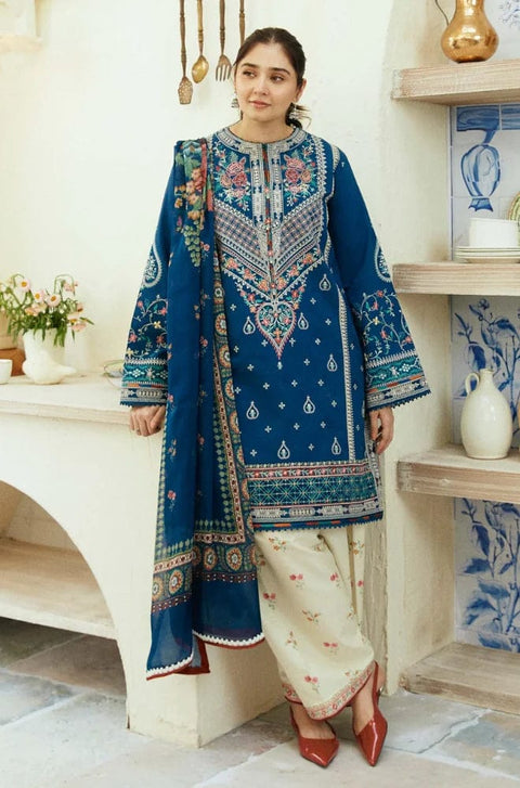 3PC Unstitched Embroidered Lawn