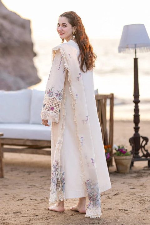 3PC Unstitched Chikankari Embroidered Lawn