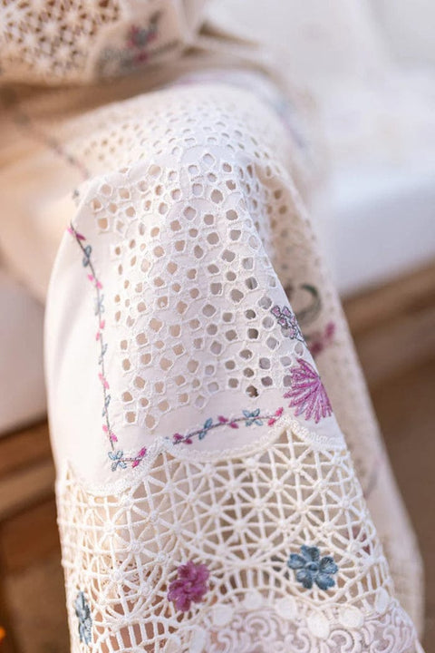 3PC Unstitched Chikankari Embroidered Lawn