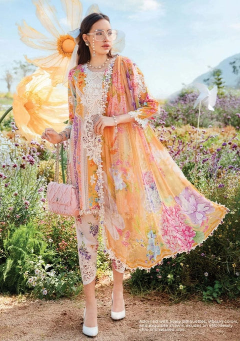 Sunehri - 3pcs Unstitched Digital Printed Lawn