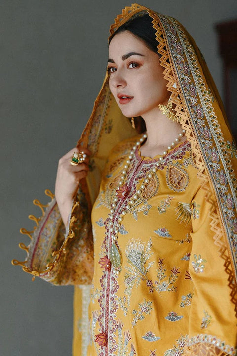 3PC Unstitched Embroidered Lawn