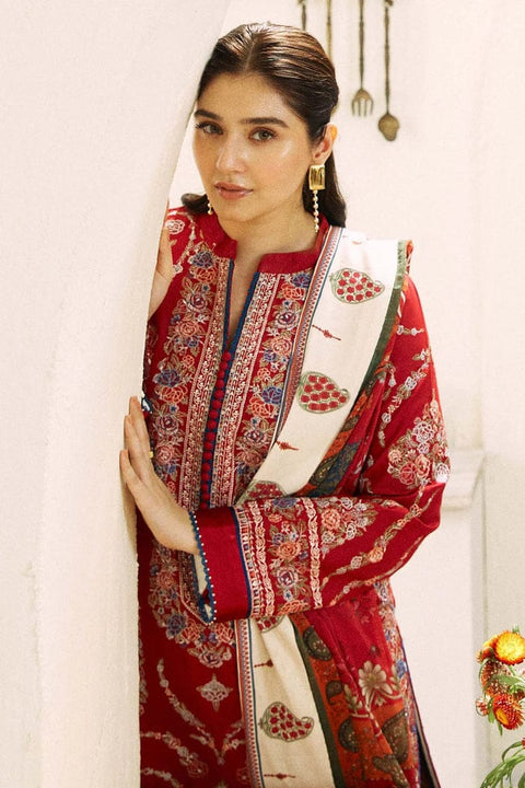 3PC Unstitched Embroidered Lawn