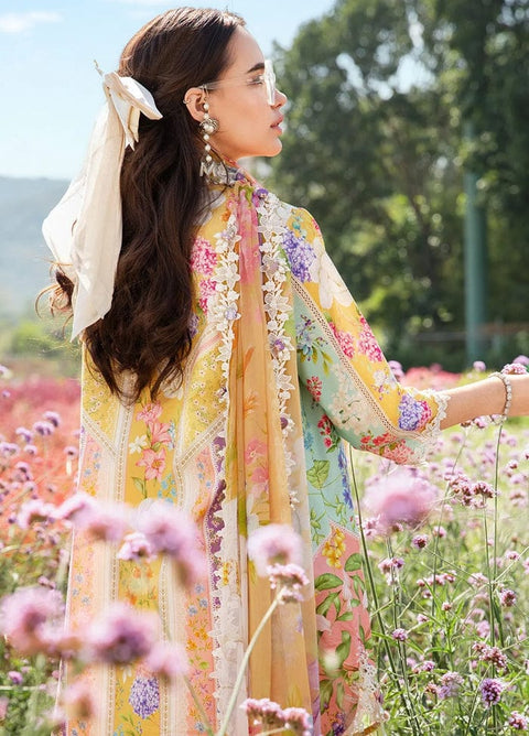 Sunehri - 3pcs Unstitched Digital Printed Lawn