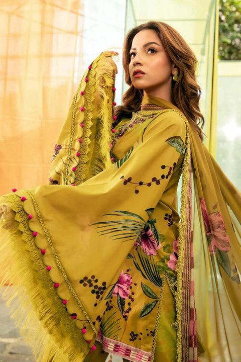 Kesar - 3pcs Unstitched Digital Printed Lawn