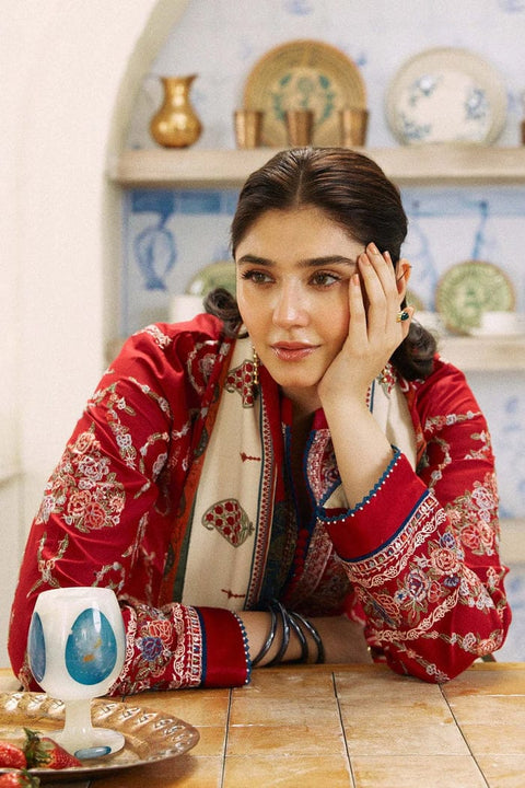 3PC Unstitched Embroidered Lawn