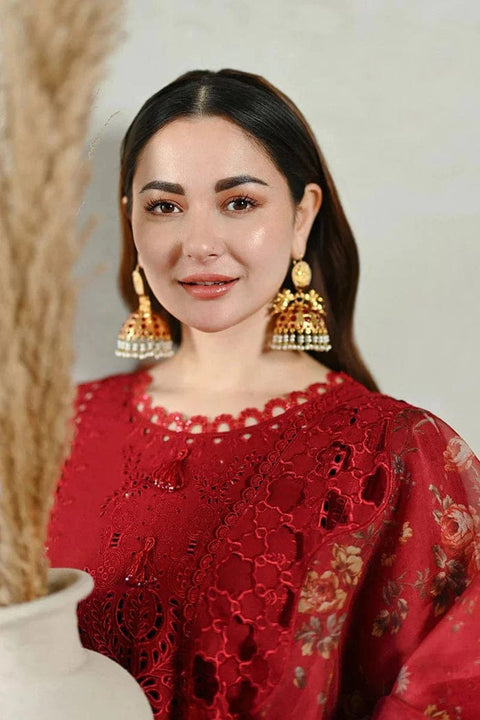 3PC Unstitched Embroidered Lawn