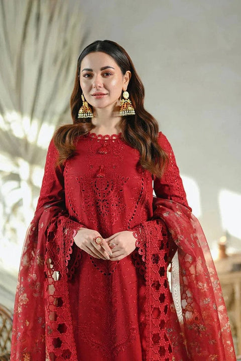 3PC Unstitched Embroidered Lawn
