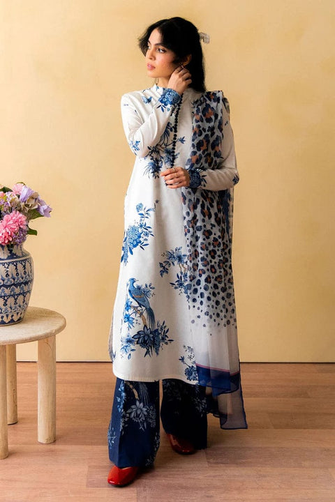 Hunar - 3pcs Unstitched Digital Printed Lawn