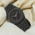 Black  aura arabic watch with butterfly lock & Free delivery all over Pakistan