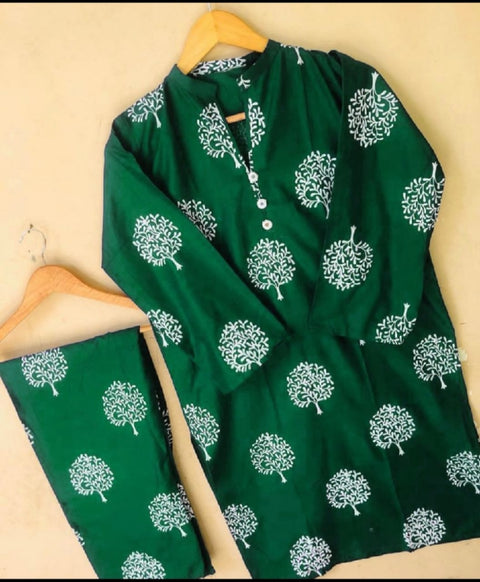 Tree Design (Stitched 2 Pcs)