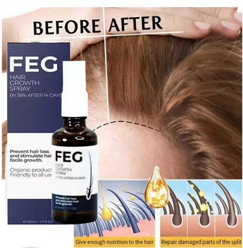 FEG PLUS Hair Growth SERUM and SPRAY 50ml - For Men and Women