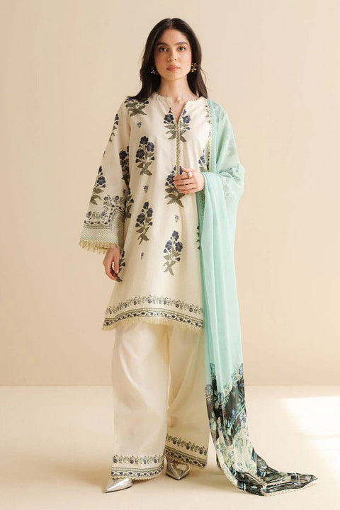 ERSA - 3PC Unstitched Digital Printed Lawn Suit