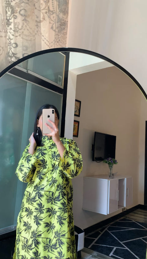Palm Tree Design ( stitches 2 piece)